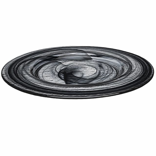 Тарелка ARDACAM Estonia ARD 2462.43 d 28,5 см h 2,5 см (стекло, цвет / декор бело-черный)