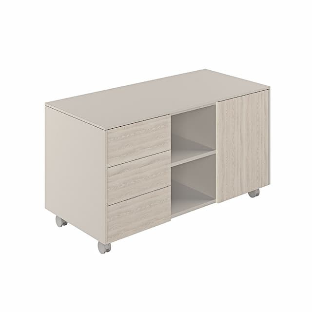 Тумба мобильная 3-х секционная Norden Атлас NZ-0223.GS.YN