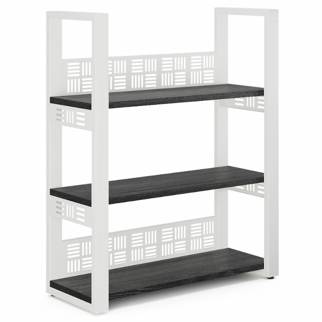 Стеллаж открытый Kobor SО3-80/36 white/wood