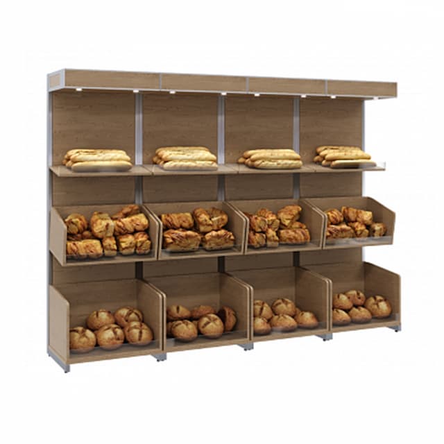 Нейтральная пристенная витрина Полюс CARBOMA S5-22 11